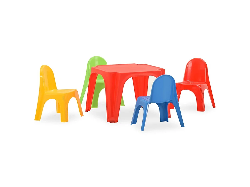 Kindertafel en stoelenset PP