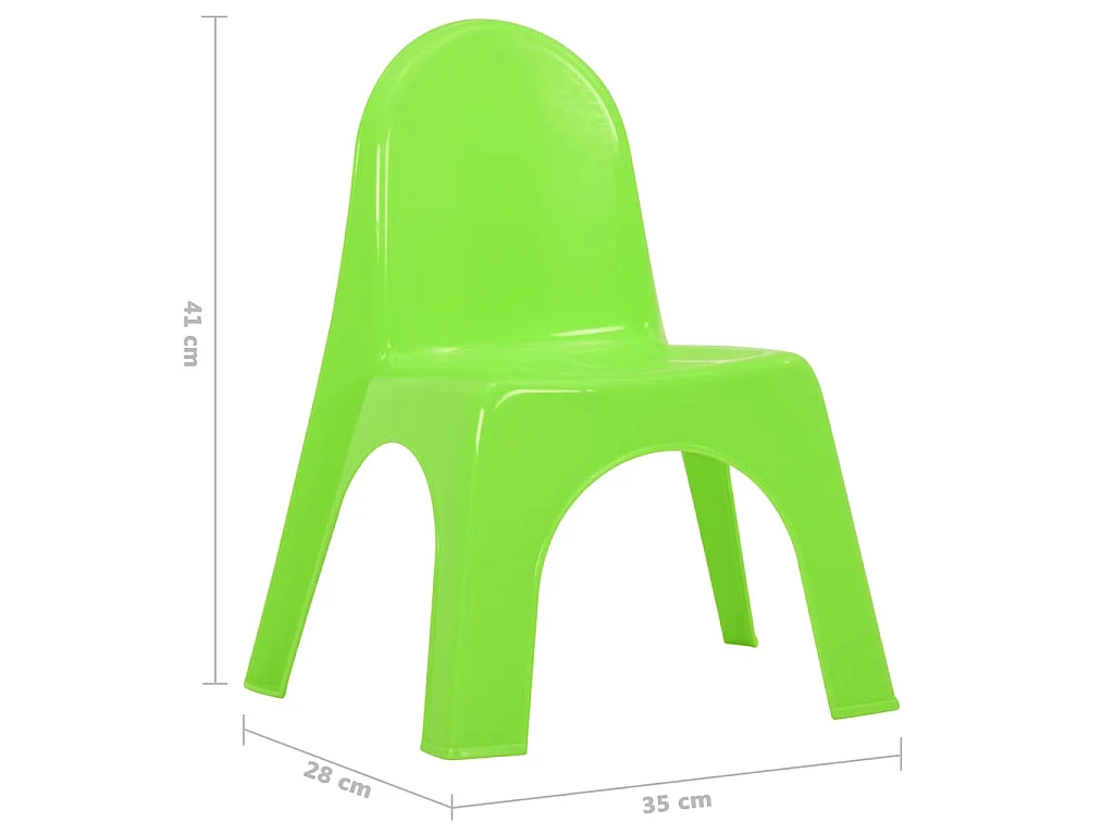 Kindertafel en stoelenset PP