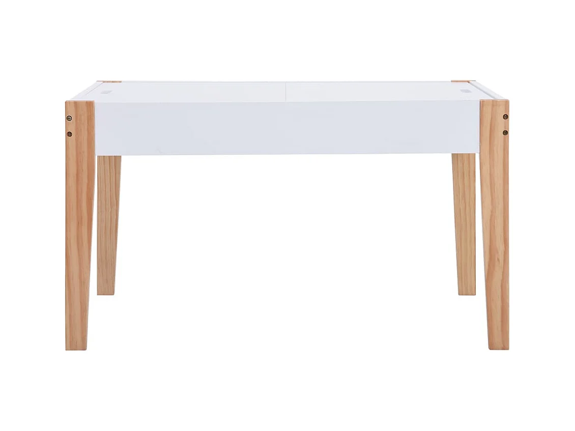 Mesa y sillas infantiles 3 pzas con pizarra negro y blanco