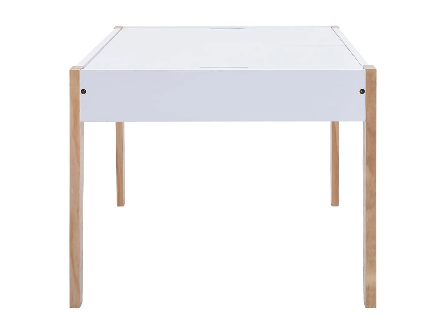 Ensemble de table et chaises pour enfants 3 pcs Noir et blanc