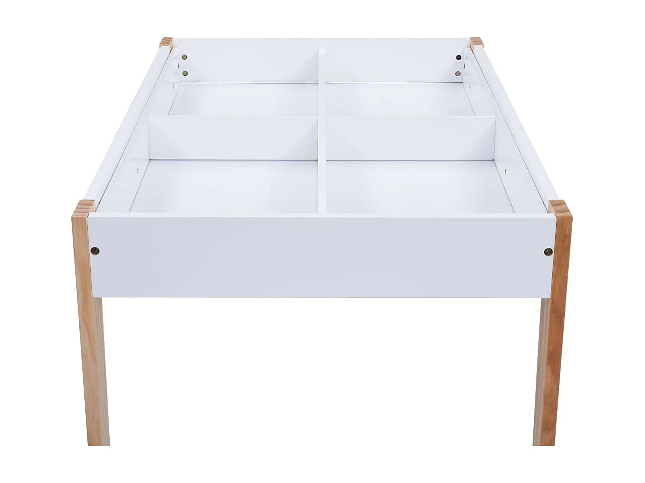 Ensemble de table et chaises pour enfants 3 pcs Noir et blanc