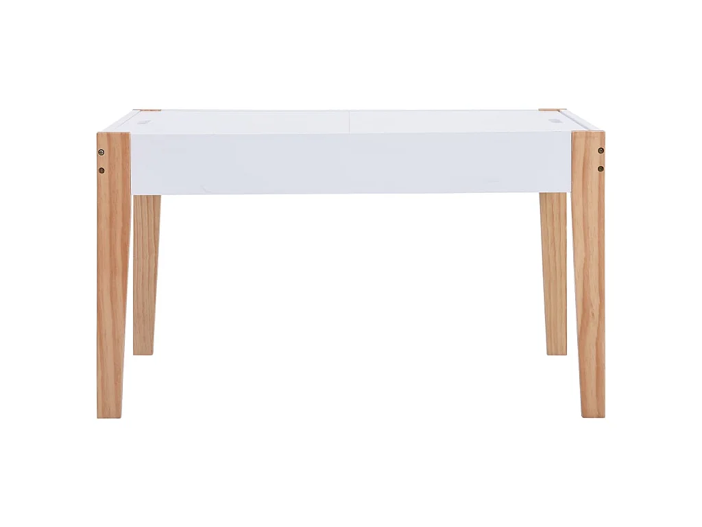Ensemble de table et chaises pour enfants 3 pcs Noir et blanc