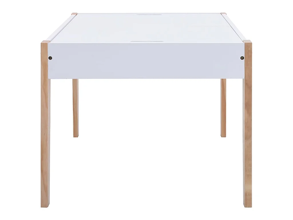 Ensemble de table et chaises pour enfants 3 pcs Noir et blanc