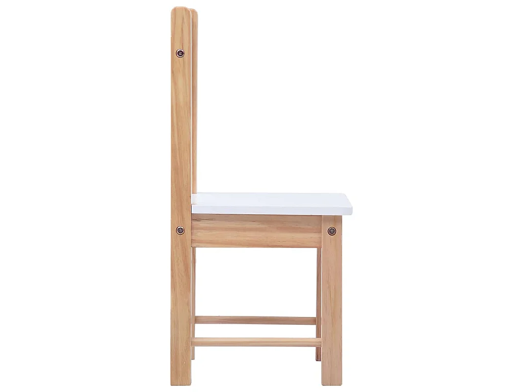 Ensemble de table et chaises pour enfants 3 pcs Noir et blanc