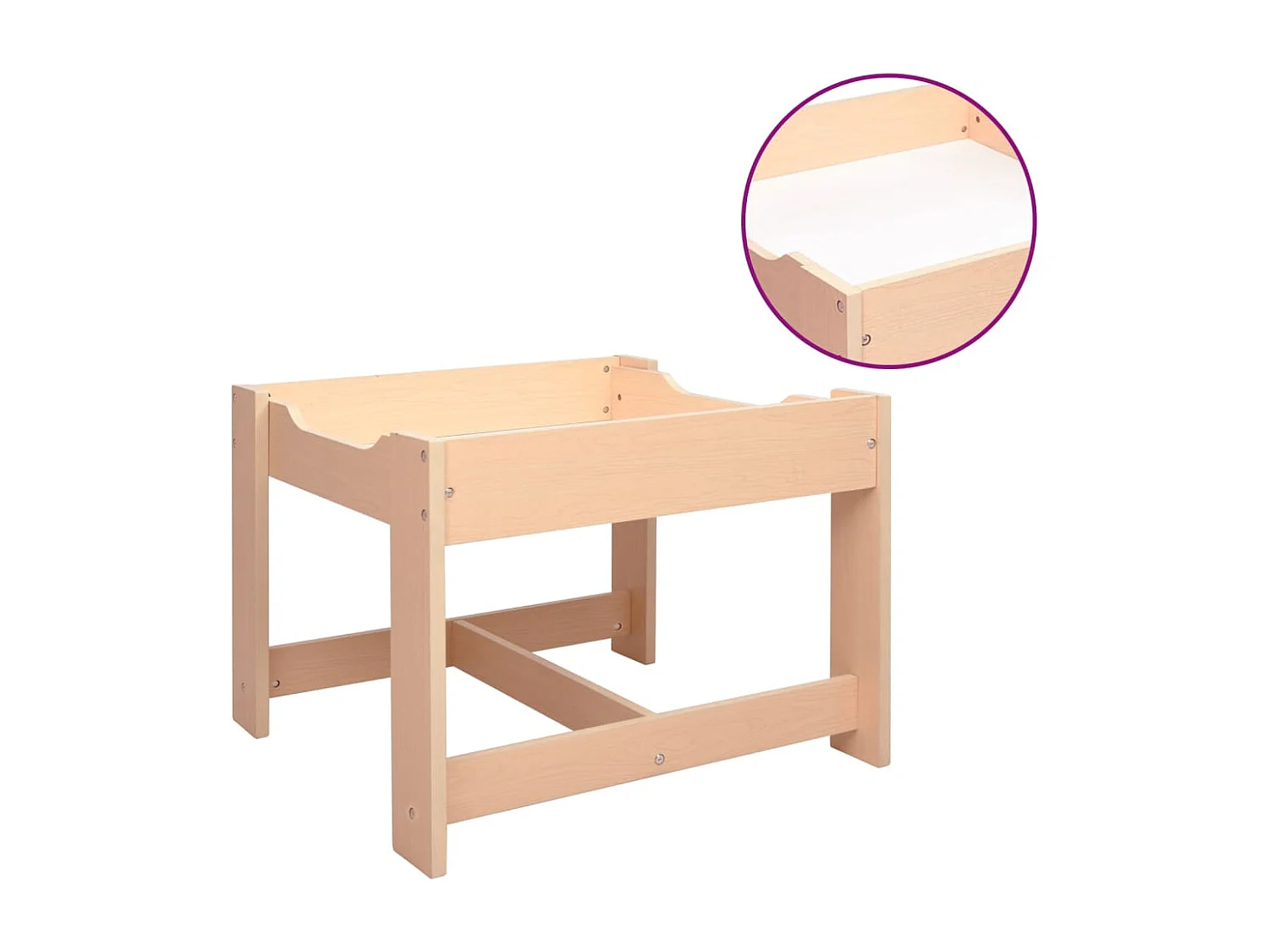 Mesa infantil con 2 sillas MDF