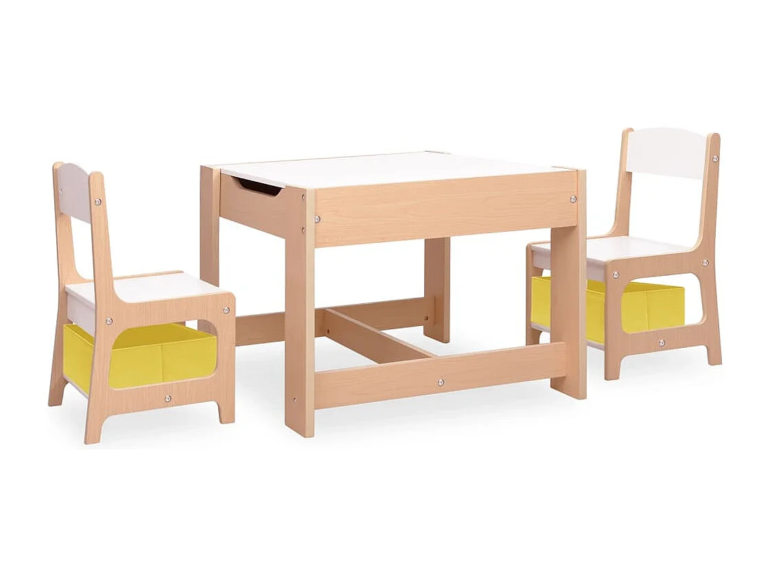 Table pour enfants avec 2 chaises MDF