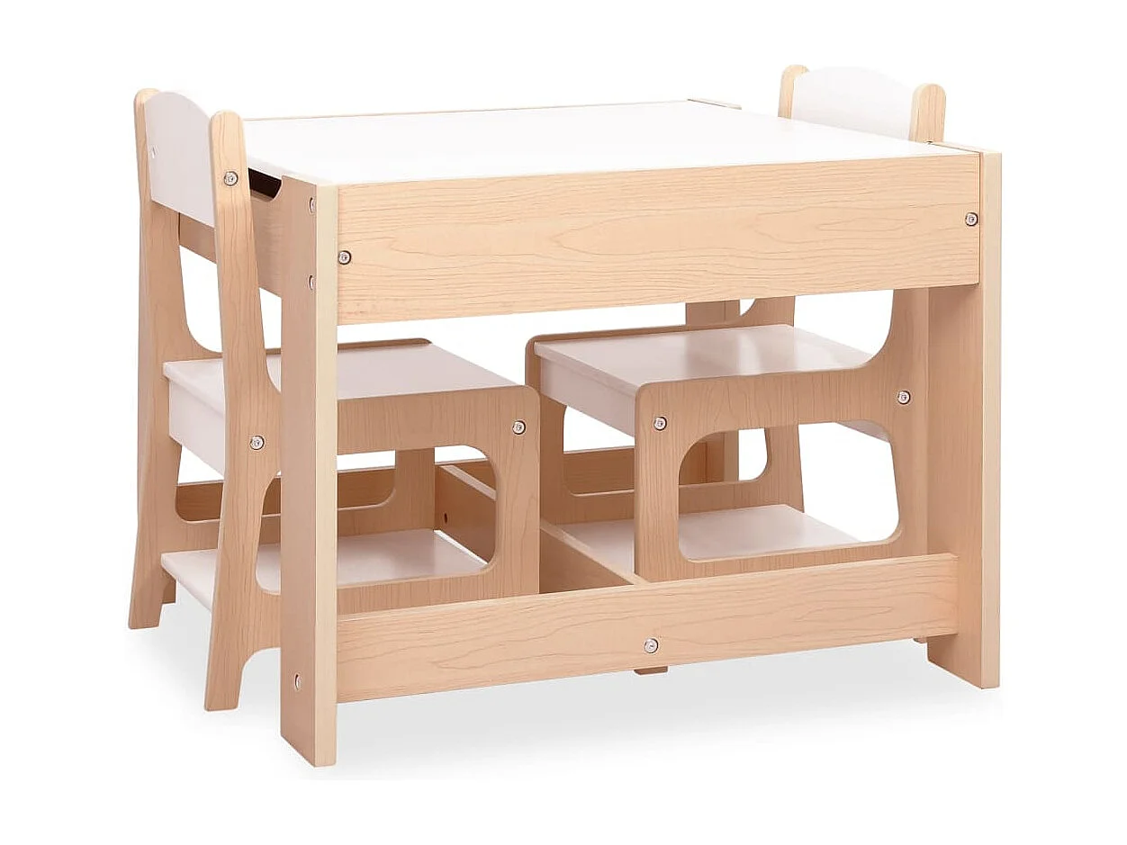Table pour enfants avec 2 chaises MDF