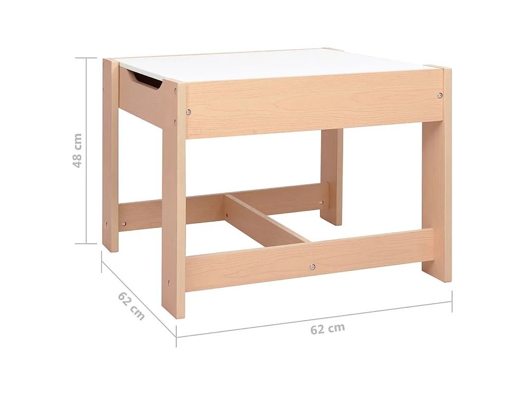 Table pour enfants avec 2 chaises MDF