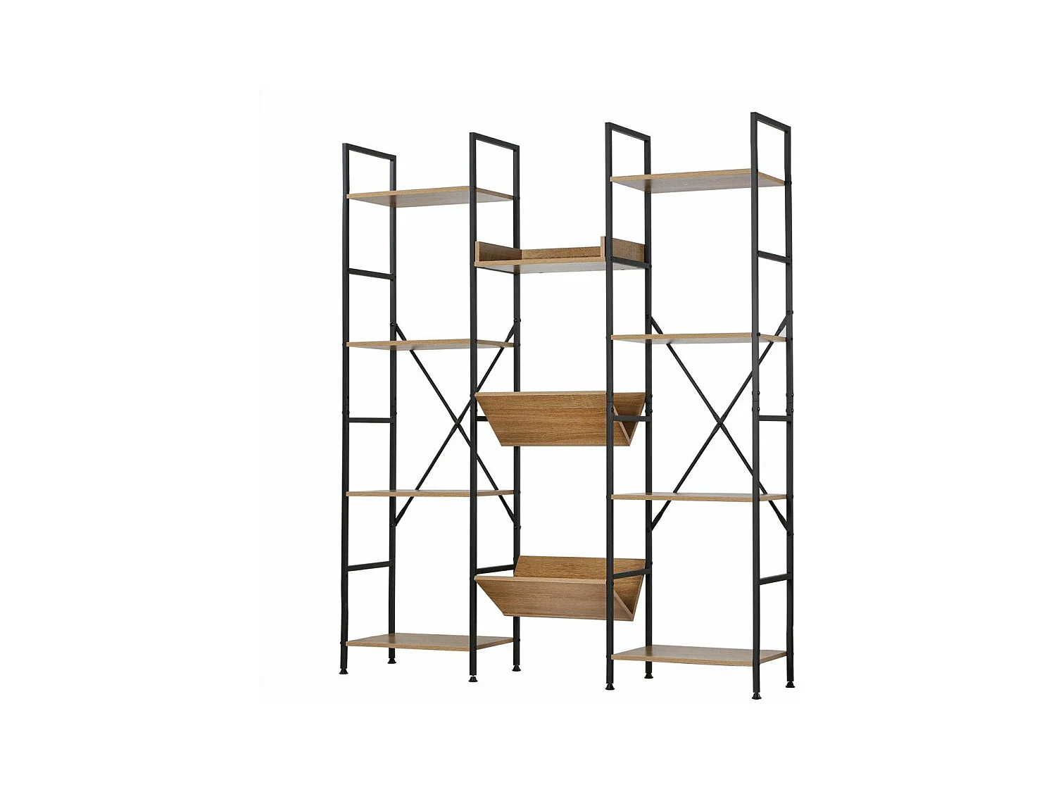 Rek 11 Niveaus Industriële Stijl - L125 x H150 cm