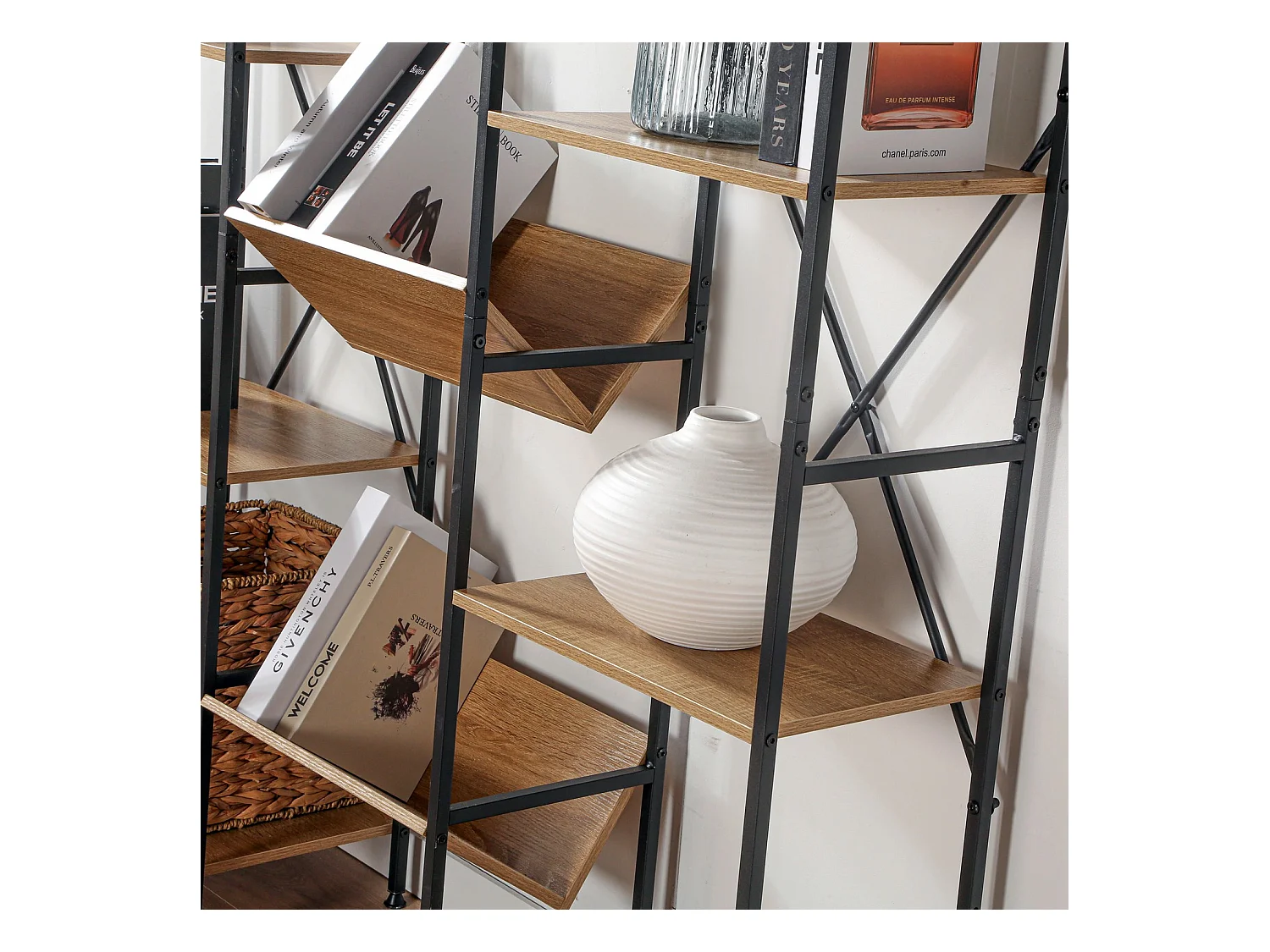 Rek 11 Niveaus Industriële Stijl - L125 x H150 cm