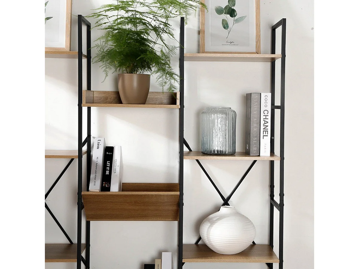 Etagère 11 Niveaux Style Industriel - L125 x H150 cm