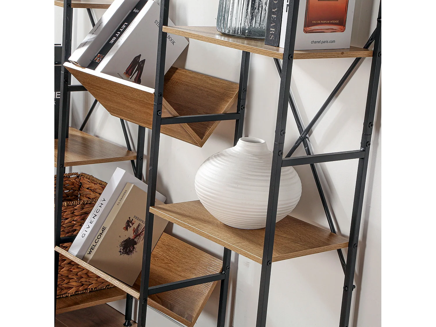 Etagère 11 Niveaux Style Industriel - L125 x H150 cm