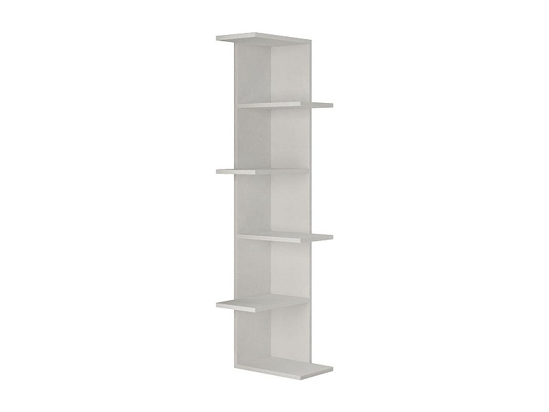 Estantería de esquina 6 estantes blanco H141 cm - Saso