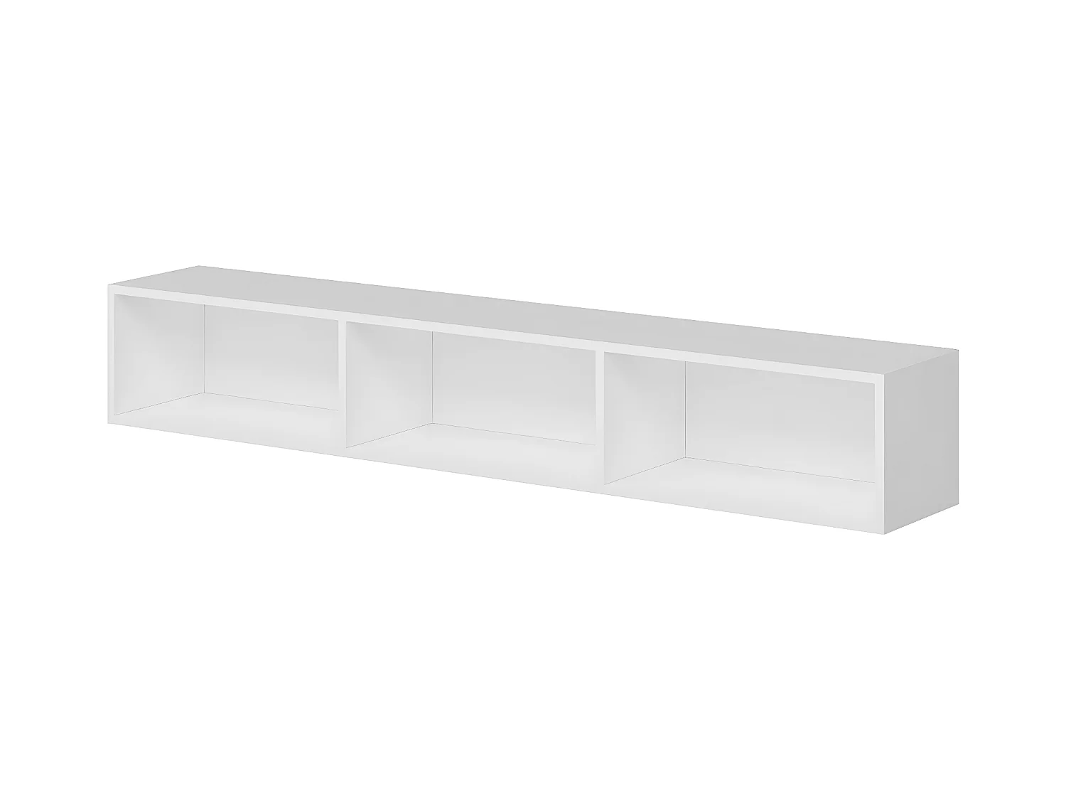 Meuble TV suspendu 3 portes blanc L180 cm - Rigel