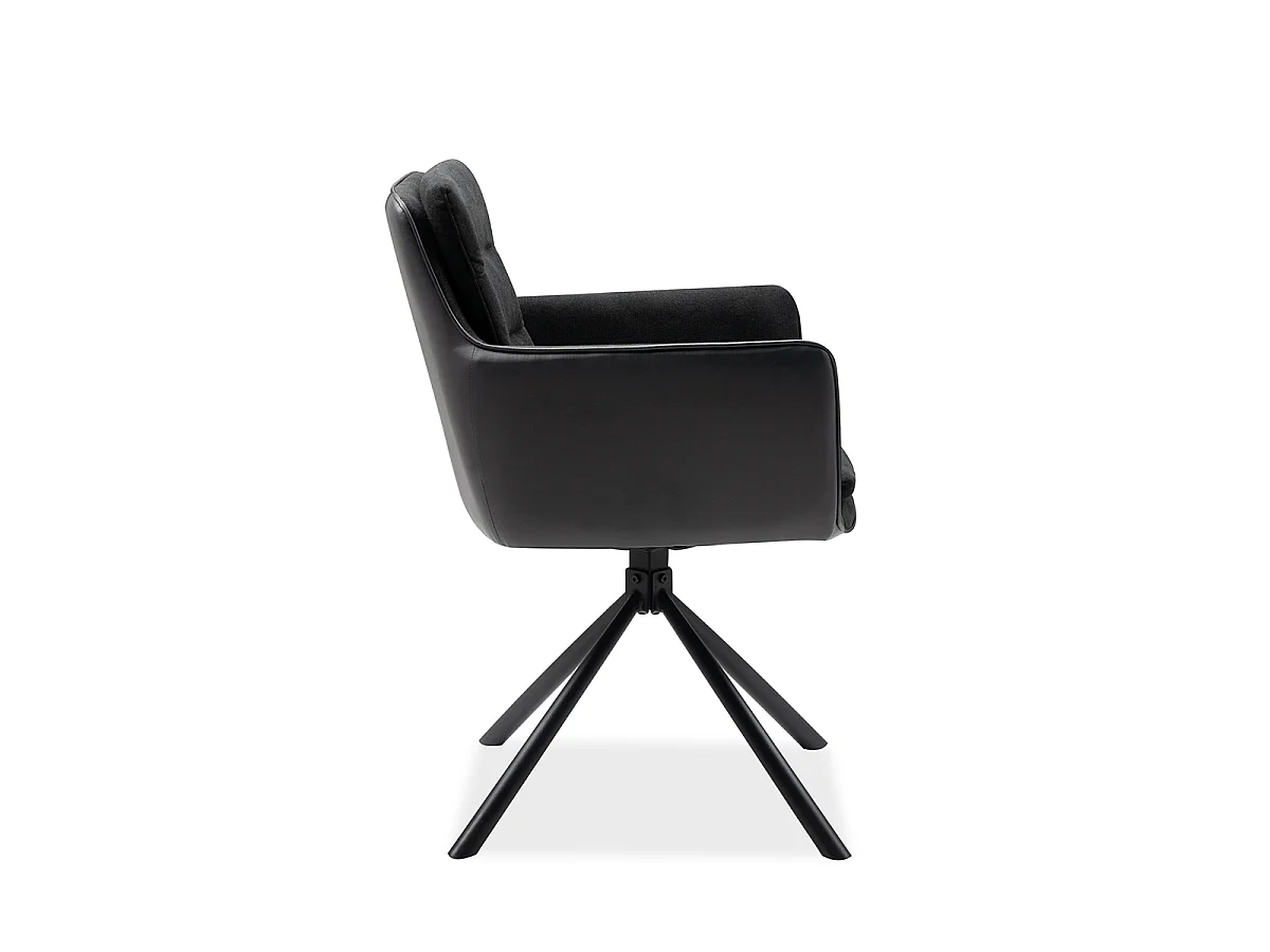 Set van 2 Zwarte Stoelen L63 cm - Logan