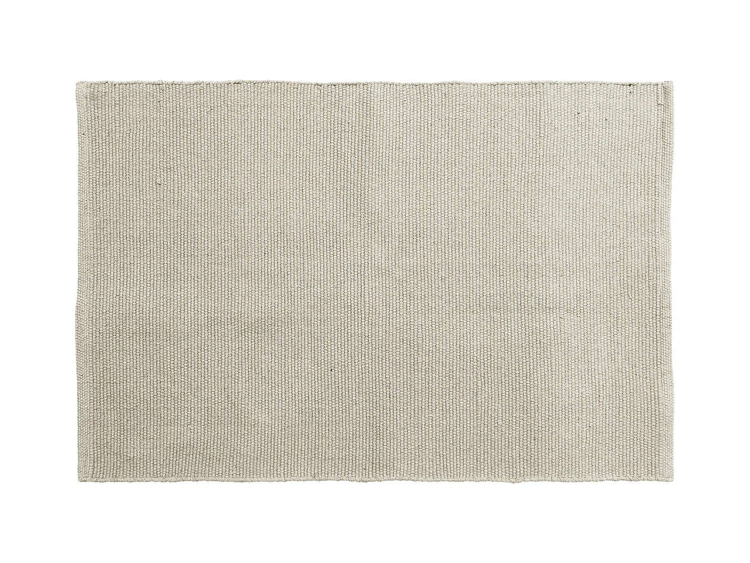Tapis rectangulaire 60x90 cm pur coton collection MOOREA beige naturel