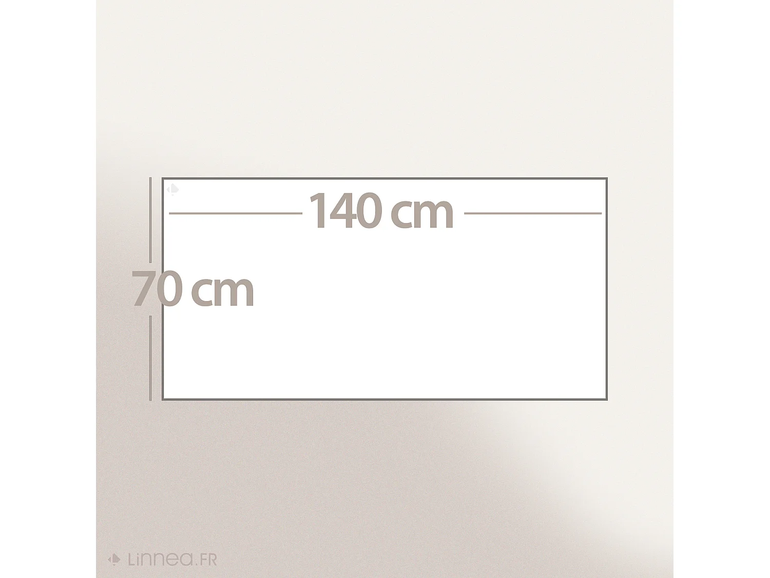 Tapis rectangulaire 70x140 cm pur coton collection MOOREA marron camel