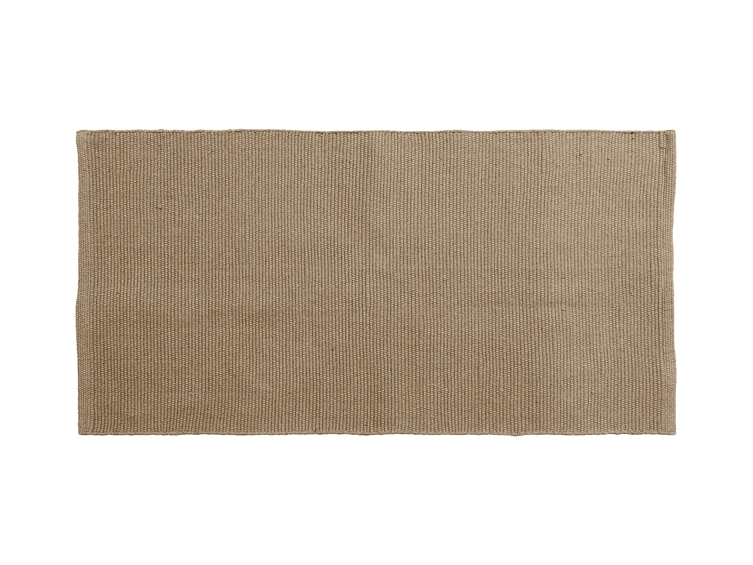 Tapis rectangulaire 70x140 cm pur coton collection MOOREA marron camel