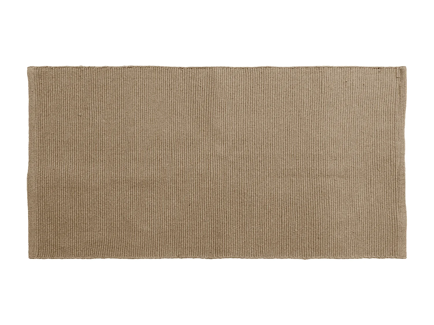 Tapis rectangulaire 70x140 cm pur coton collection MOOREA marron camel