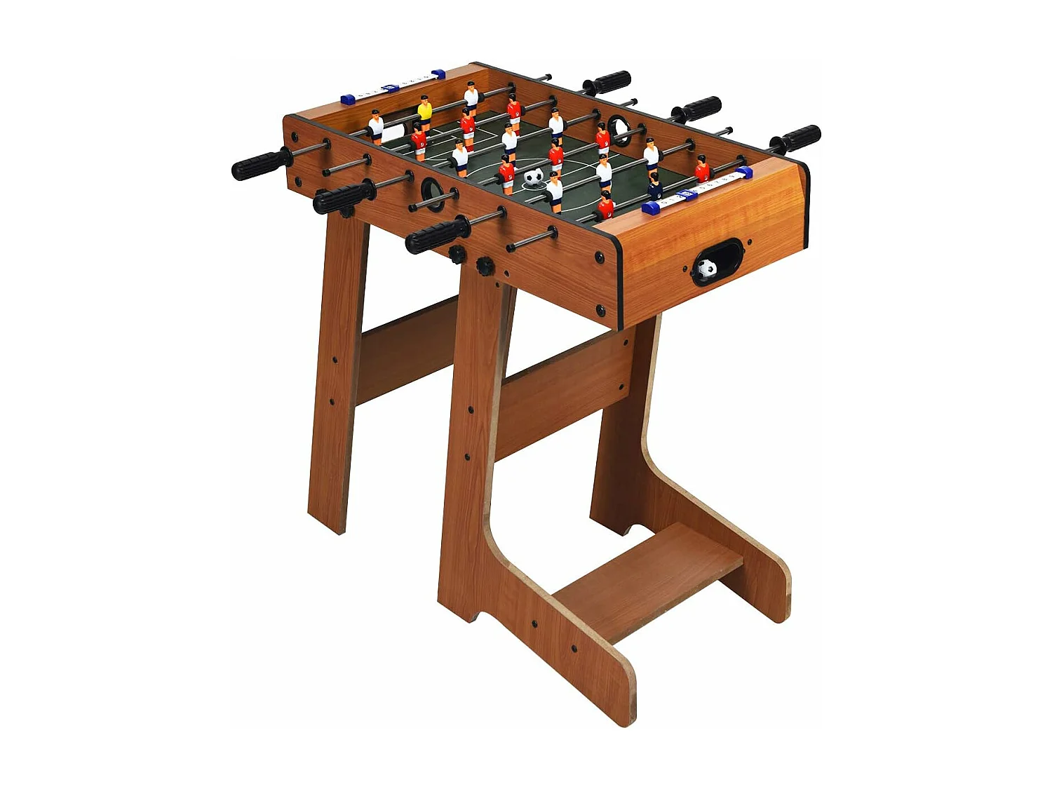 Baby-Foot Pliable, Table de Jeu de Football avec 2 Balles, pour Adultes et Enfants à Partir de 3 Ans, 70 x 36 x 59 CM