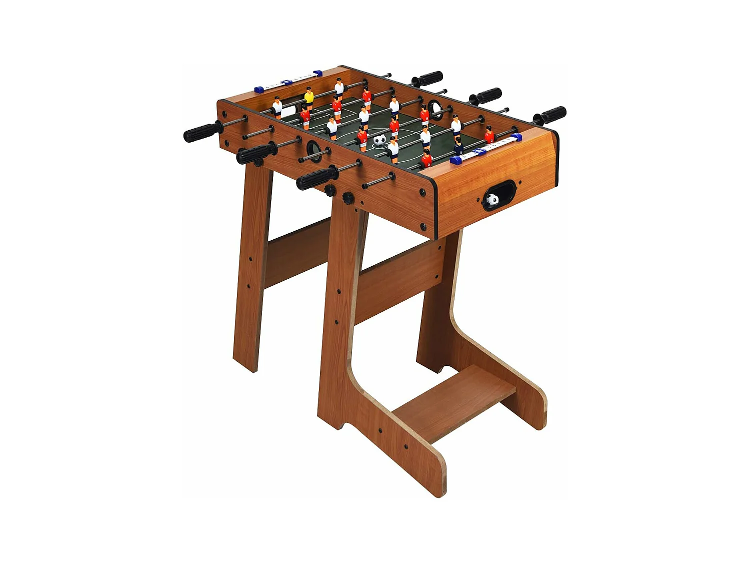 Baby-Foot Pliable, Table de Jeu de Football avec 2 Balles, pour Adultes et Enfants à Partir de 3 Ans, 70 x 36 x 59 CM