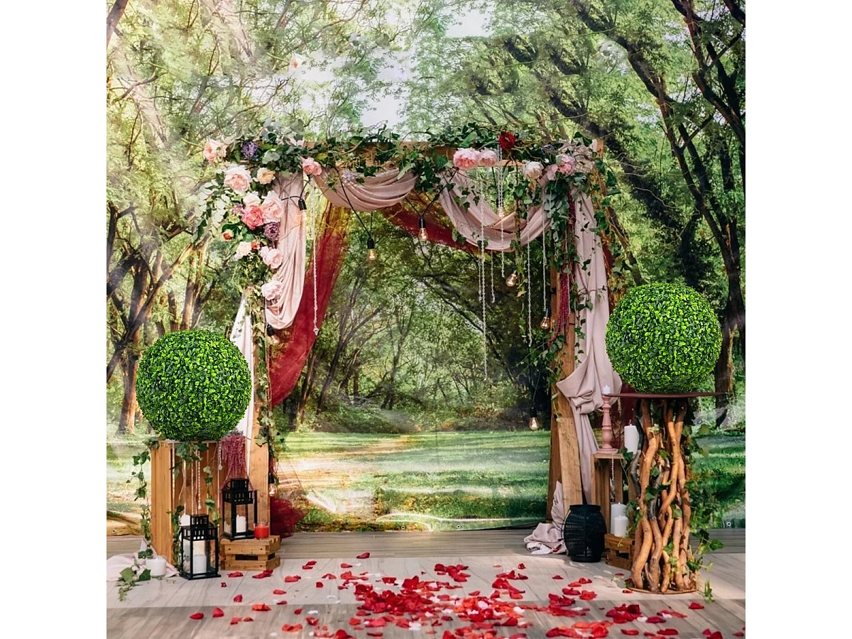 2 Boules de Buis Artificielles 40 cm Résistantes aux UV, Plantes de Faux en Boules Topiaire, Décoratives pour Intérieur Extérieur de Porche Balcon Jardin Mariage