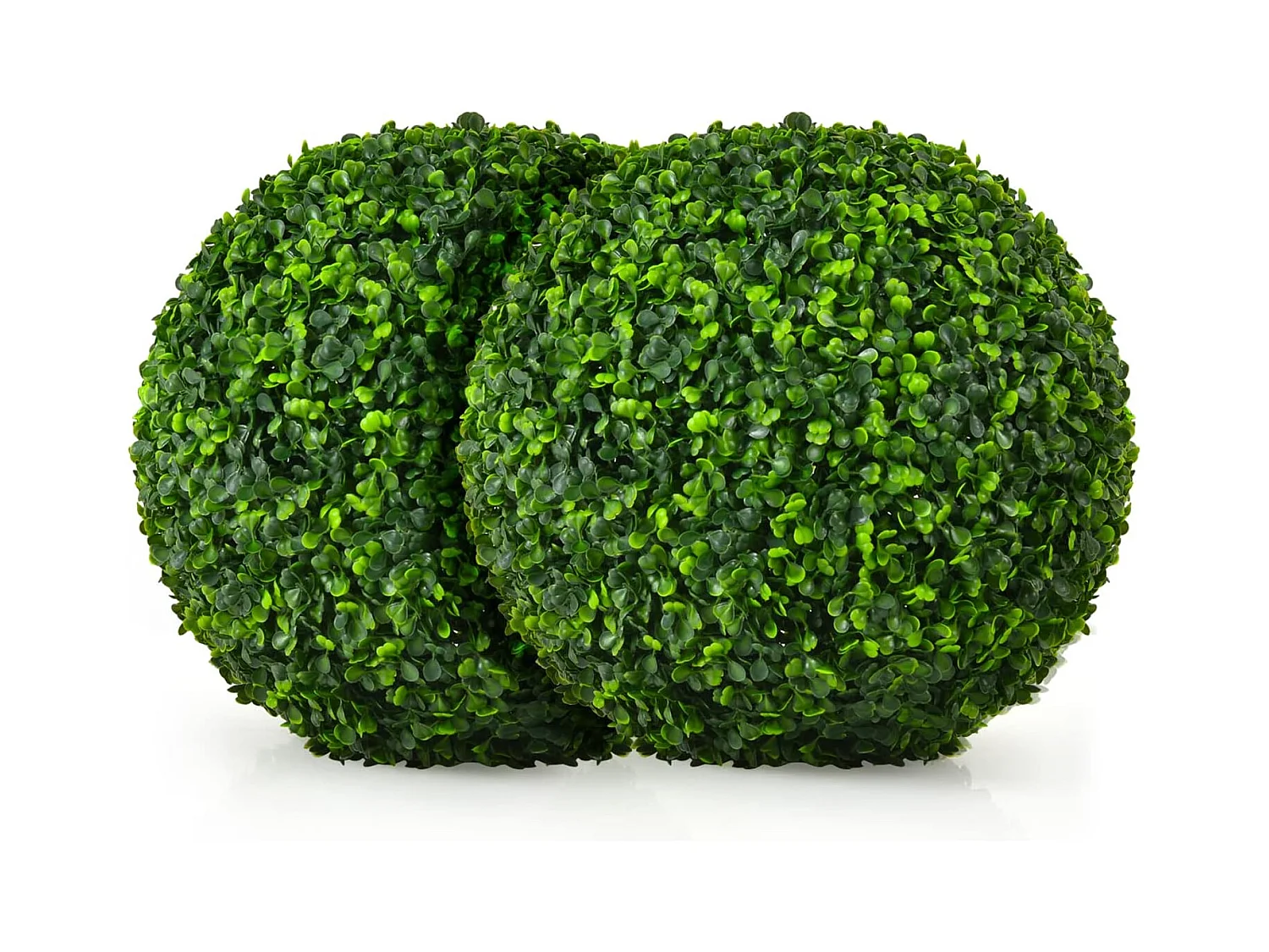 2 Kunstmatige Buxusballen 40cm UV-bestendig, Kunst Topiary Balplanten, Decoratief voor Binnen Buiten Veranda Balkon Tuin Bruiloft