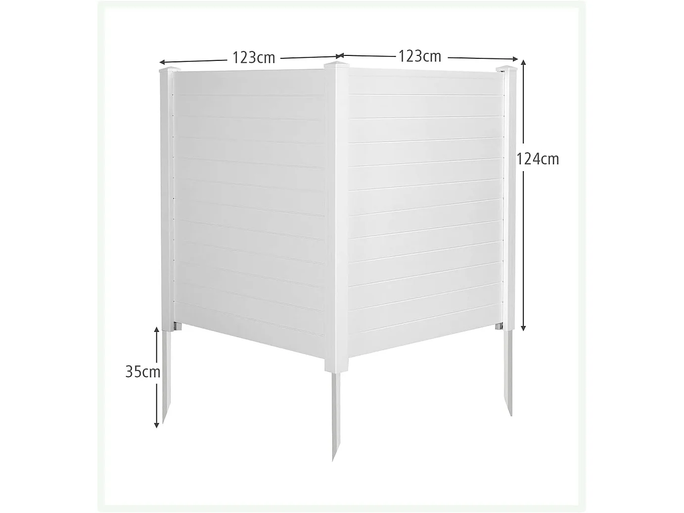 Brise-Vue pour Balcon Couverture Écran Jardin, Clôture Décorative Extensible et Autoportante, 2 Panneaux pour Jardin et Terrasse