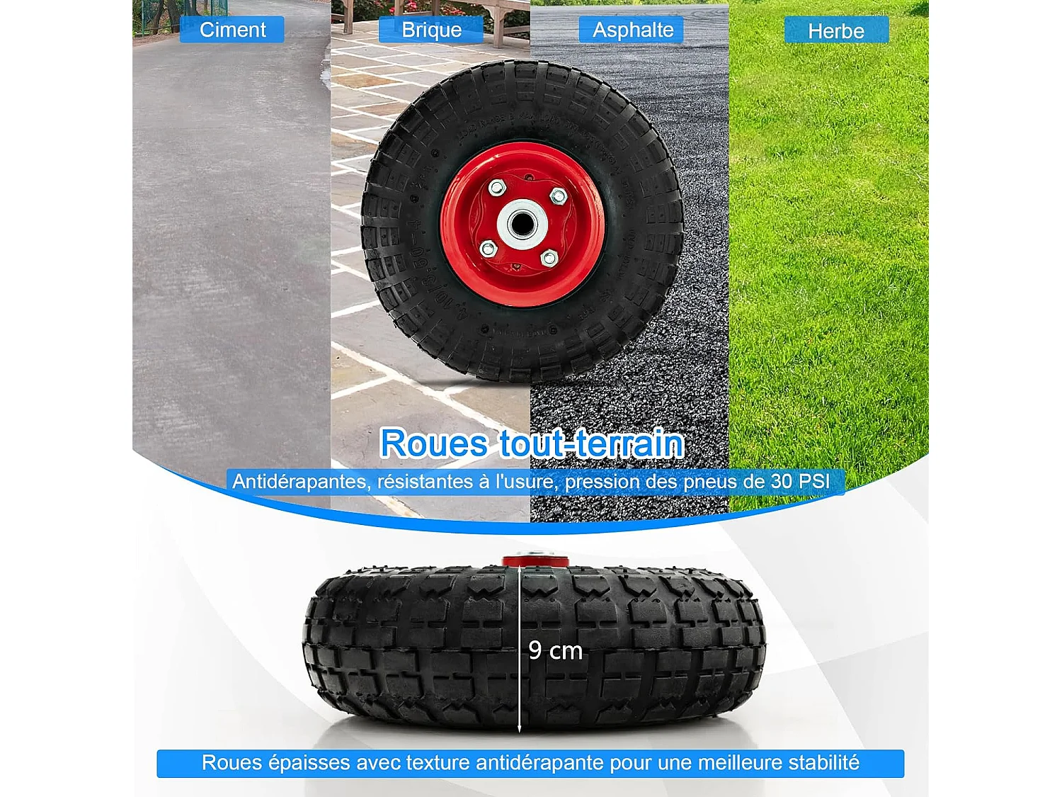 Chariot à Bois, Chariot de Bûches Charge 136 KG avec Roues en Caoutchouc, Chariot de Transport, Diable 2 Roues Intérieur Extérieur pour Rangement de Bûches