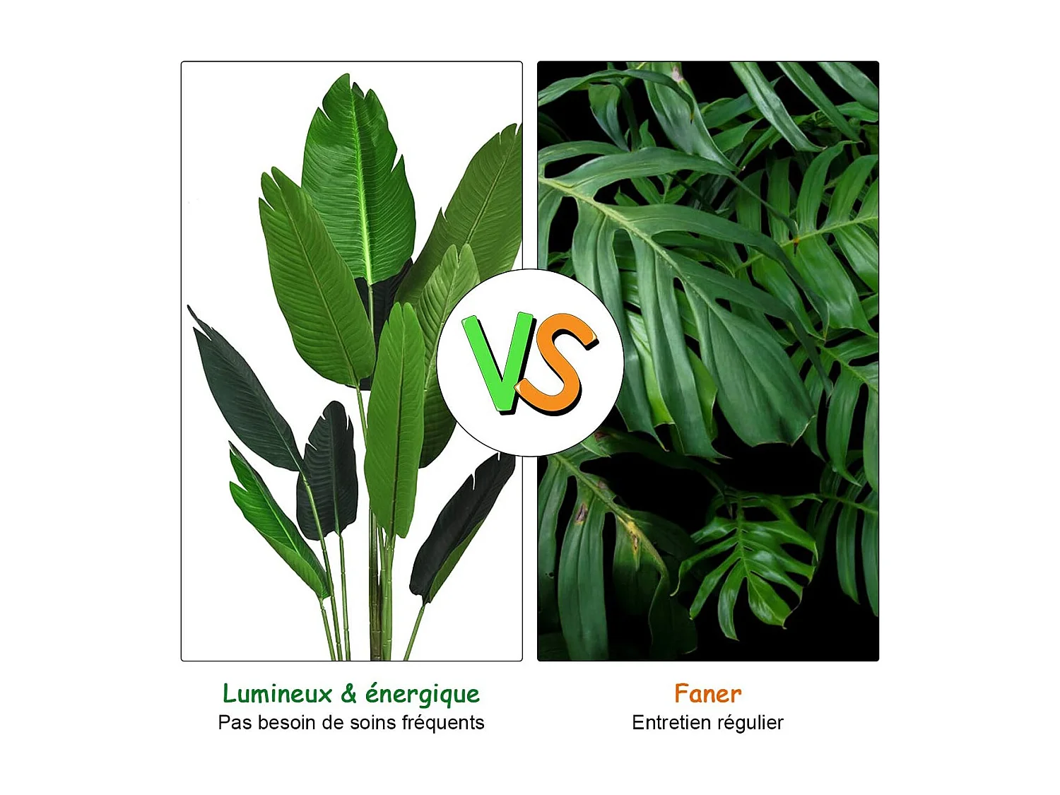 Plante Artificiel Bananier Avec Pot 160CM, avec 10 Feuilles Tropicales et Tronc en Bois et PE, Idéal pour Jardin, Magasin, Bureau, 160CM