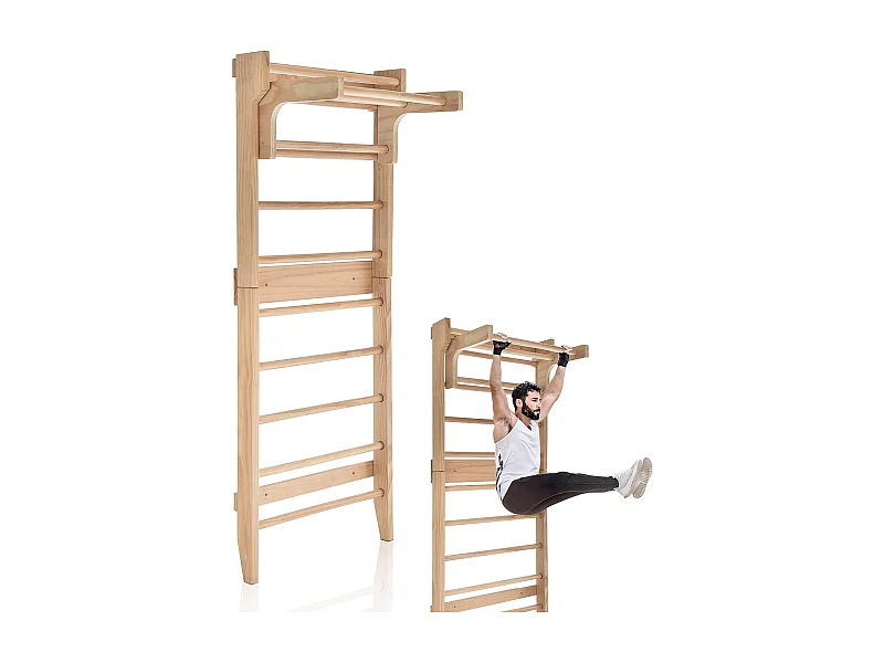 Espalier Suédois, Espalier de Gym Multifonctionnel pour Adulte et Enfant