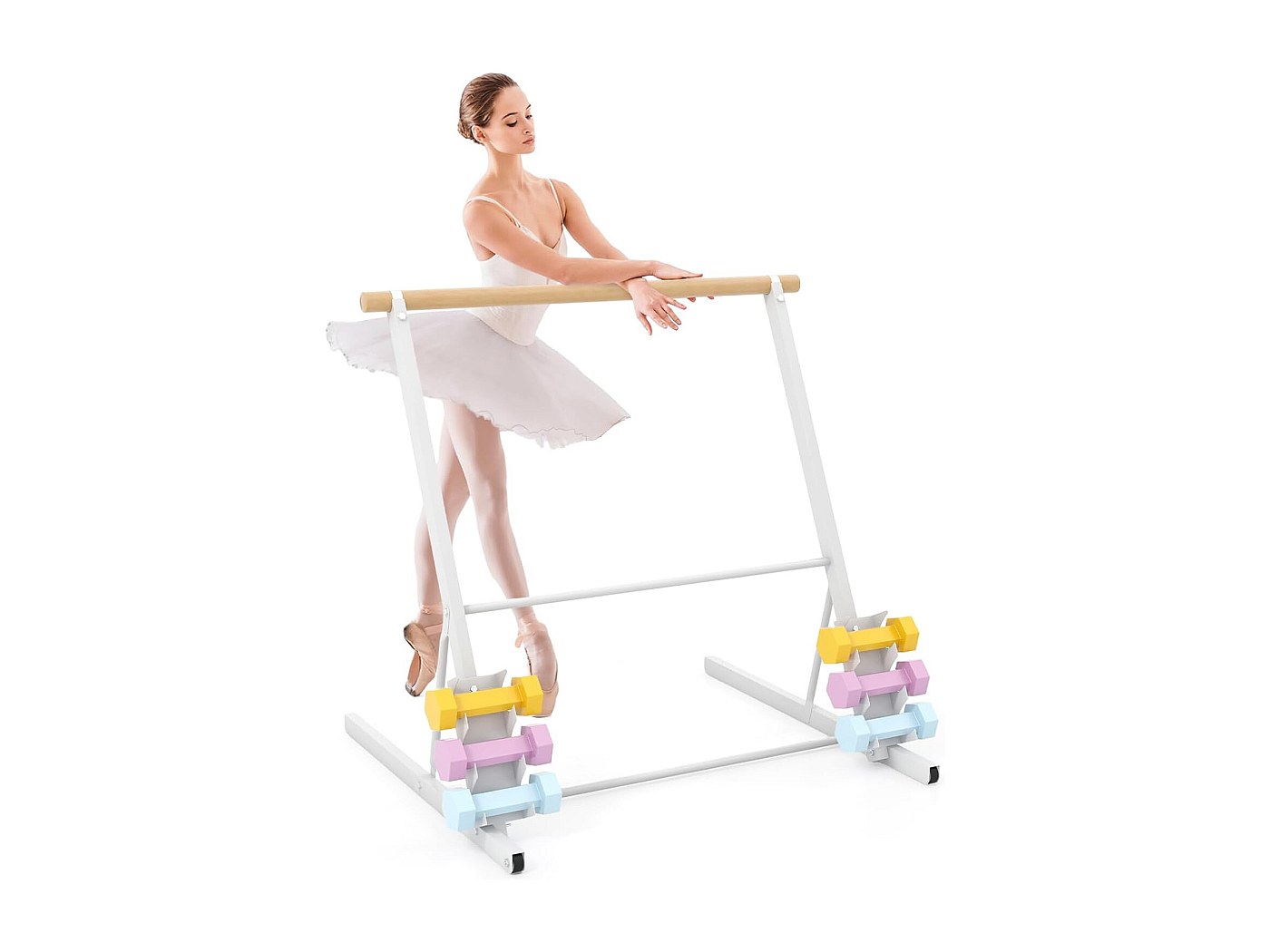 Barre De Traction Autoportante Pliable - Charge Max 200 Kg, Hauteur Réglable 1,75-2,3 M - Pour Tractions, Dips, Abdos - Acier Carbone
