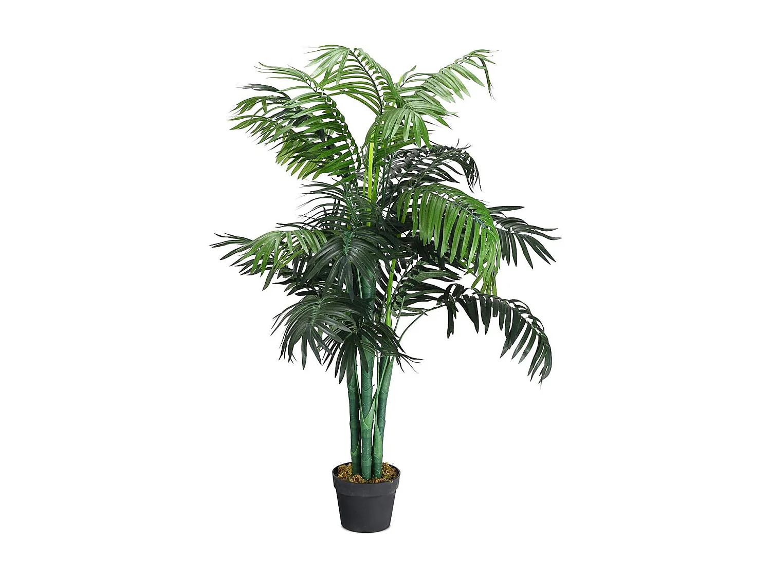 Plante Artificielle Déco. Interieur Palmier Aréca avec Pot Vert Arbre/ Fleur Artificielle pour Décoration Extérieur - H 110 cm
