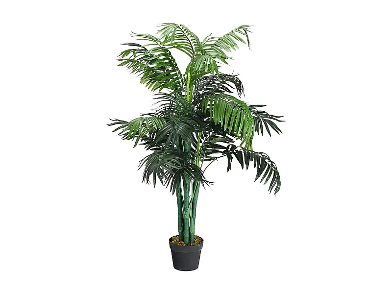 Plante Artificielle Déco. Interieur Palmier Aréca avec Pot Vert Arbre/ Fleur Artificielle pour Décoration Extérieur - H 110 cm