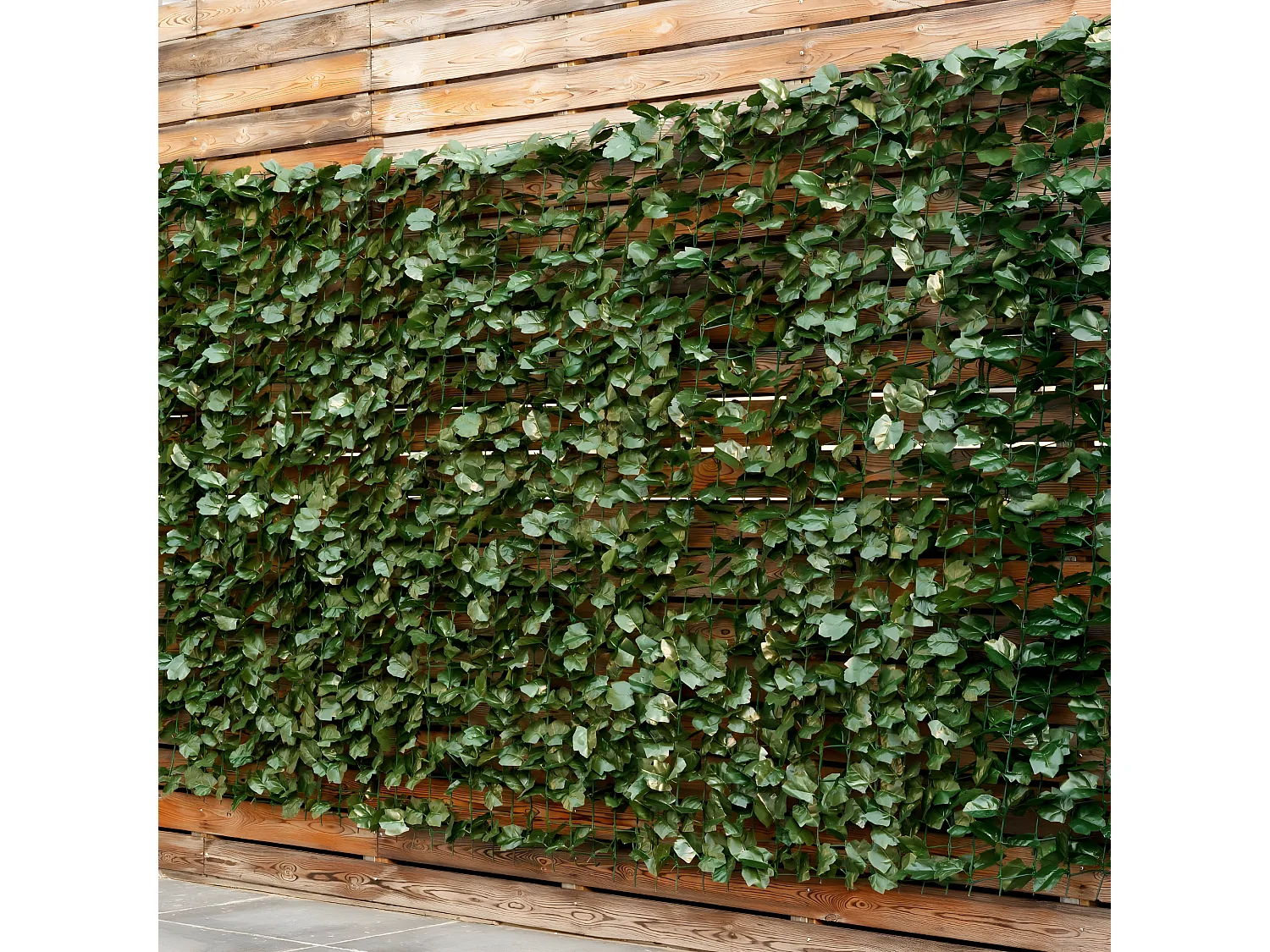 Haie Artificielle, Brise-Vue 150 x 300 CM Anti-UV, Grillage Vegetal Artificiel Feuillage réaliste PE, 10 Attaches Zippées