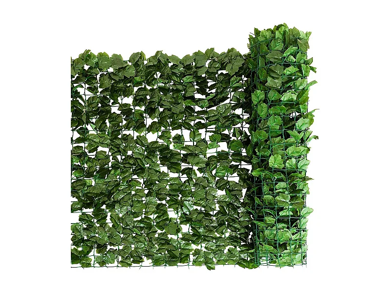 Haie Artificielle, Brise-Vue 150 x 300 CM Anti-UV, Grillage Vegetal Artificiel Feuillage réaliste PE, 10 Attaches Zippées