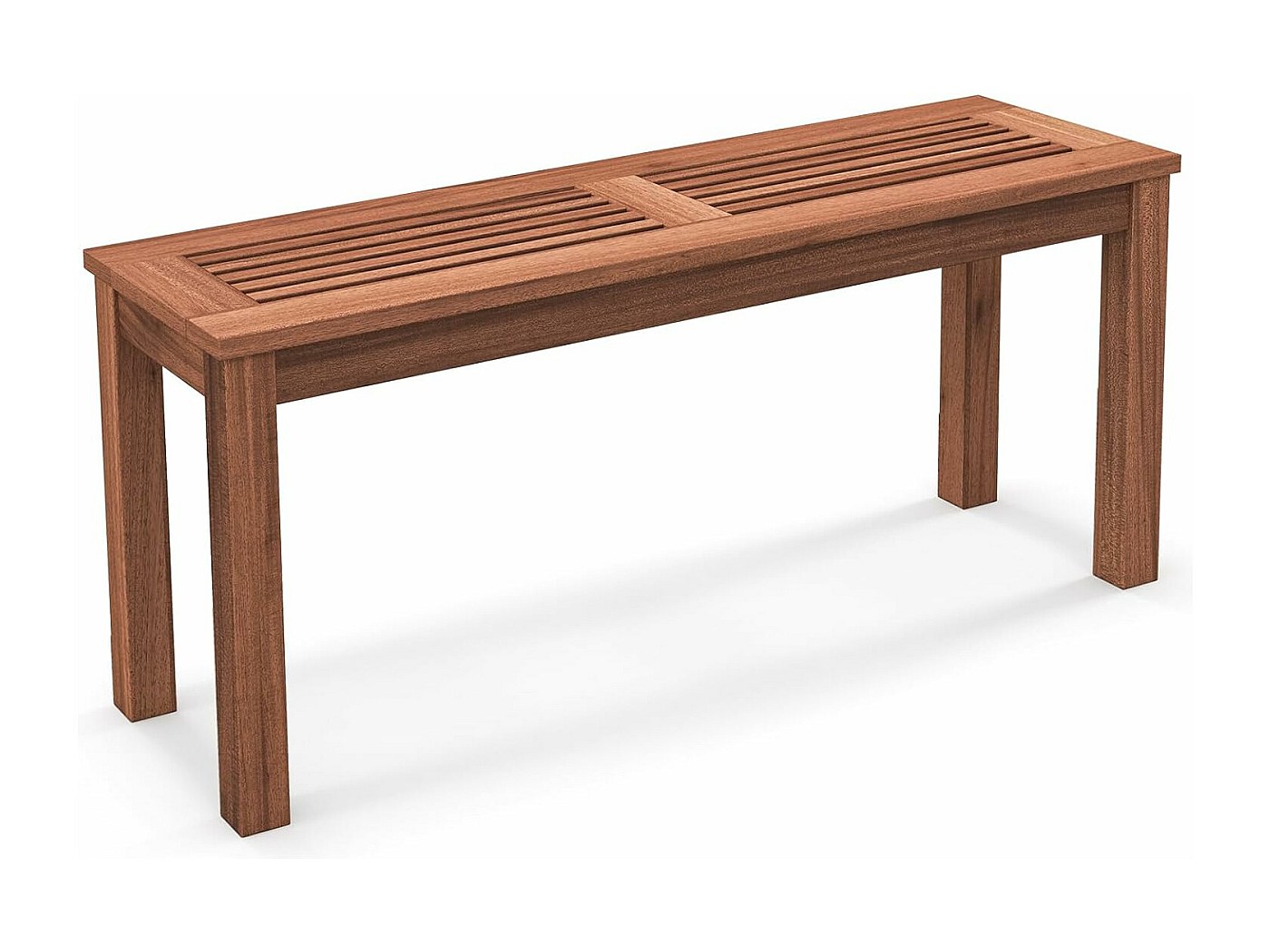 Banc de Jardin en en Bois Massif, Banc de Terrasse sans Dossier avec