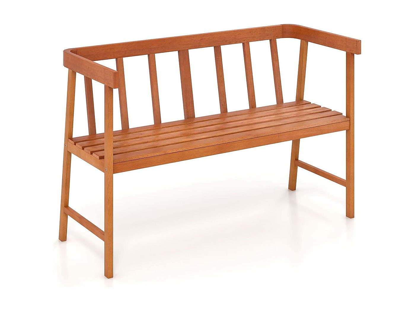 Banc de Jardin en Bois Acacia, Banquette de Jardin Extérieure à Lattes