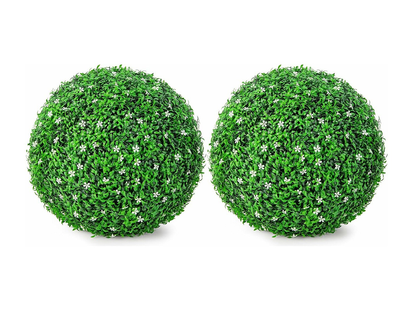 2 Boules de Houx Artificielles 49 cm Résistantes aux UV, Plantes en
