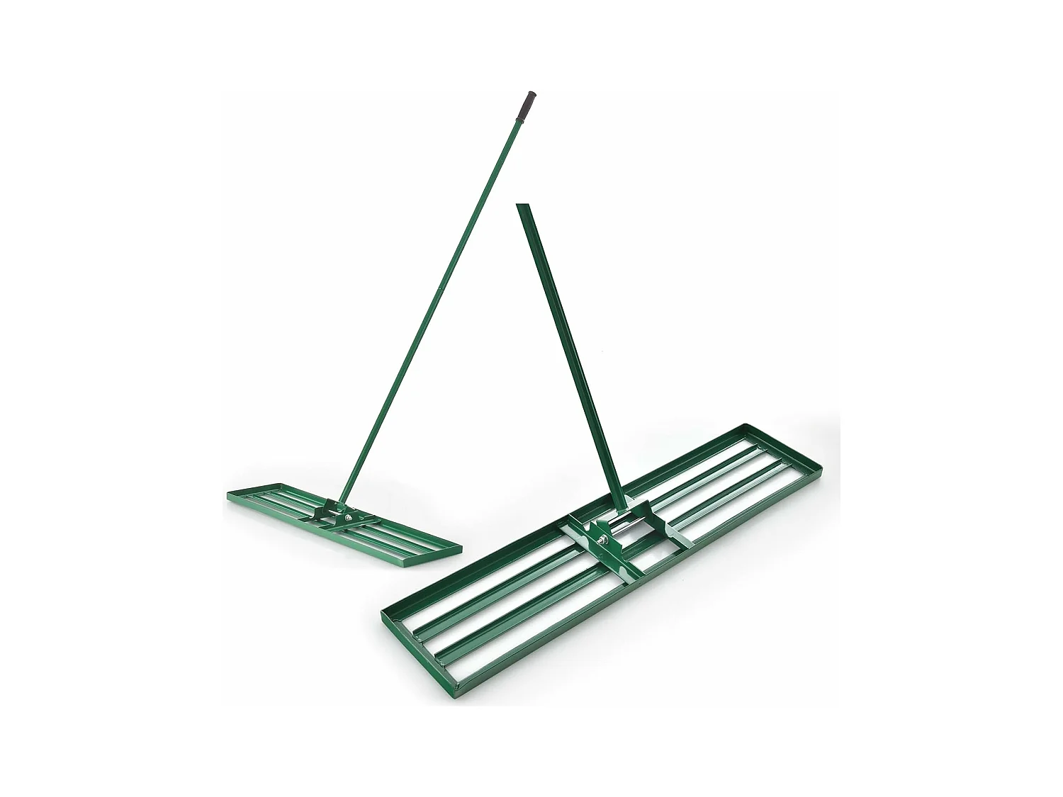 Râteau de Nivellement de Pelouse 91 x 25 cm, Râteau de Jardin en Métal avec Poignée Ergonomique, Outil de Niveau de Pelouse pour Jardin CourTerrain de Golf Ferme