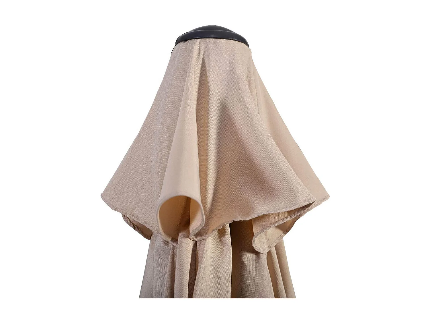 Parasol de Jardin/Parasol Déporté Inclinable de Jardin Dia.270CM avec Toile Polyester Imperméable et Baleines en Fer Robuste Beige