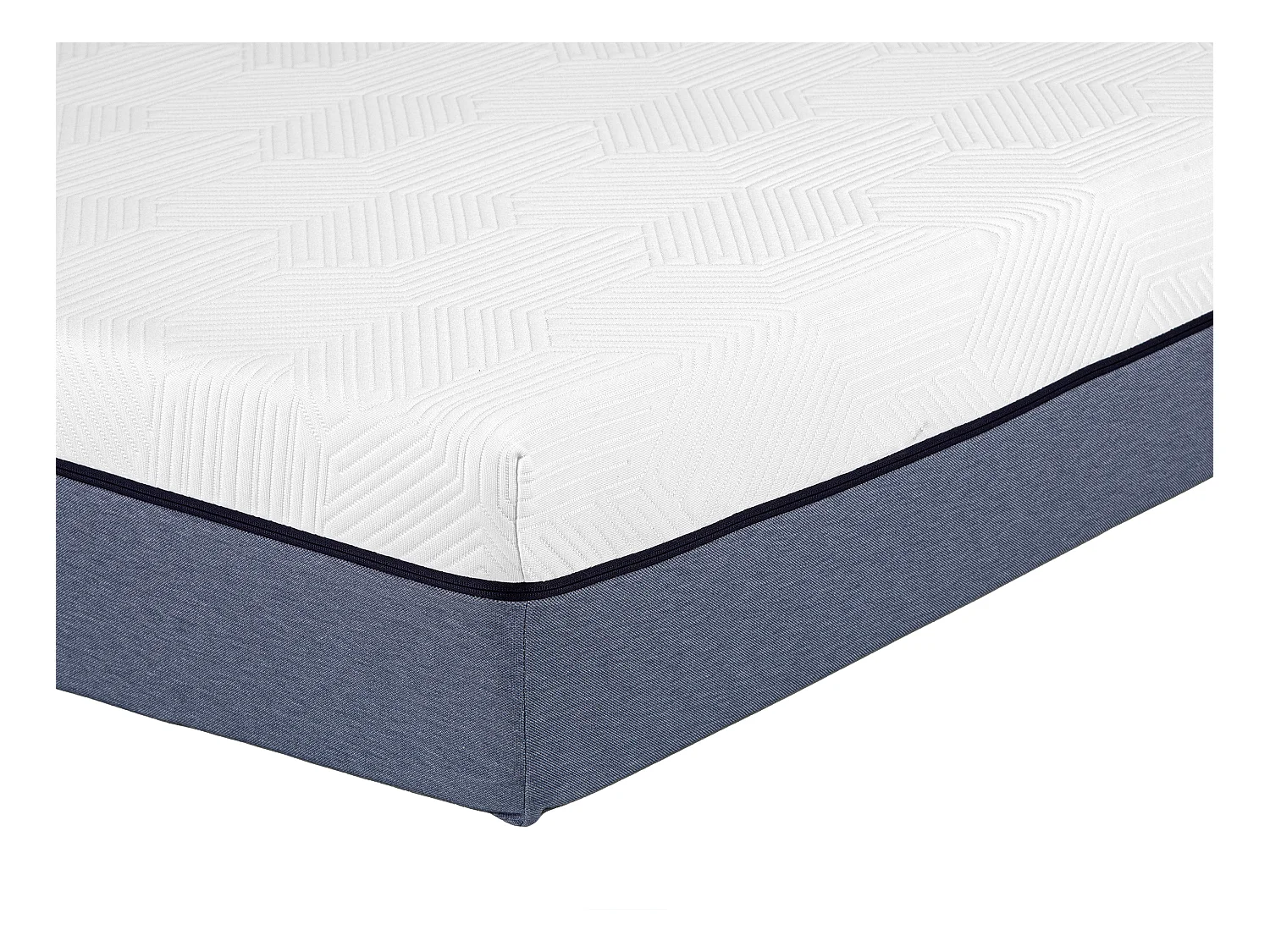 Conjunto de canapé abatible de 180 x 200 cm blanco + colchón de muelles ensacados 7 zonas y memoria de forma de 24 cm - KASUI de YSMÉE