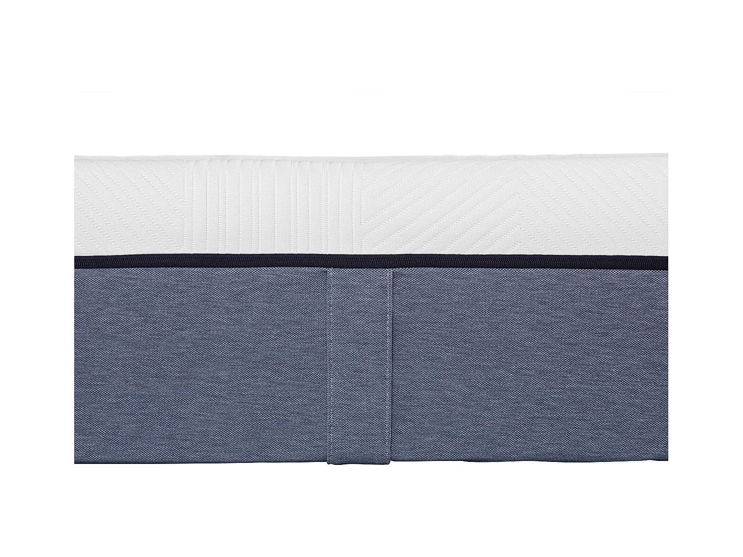 Conjunto de canapé abatible de 180 x 200 cm blanco + colchón de muelles ensacados 7 zonas y memoria de forma de 24 cm - KASUI de YSMÉE