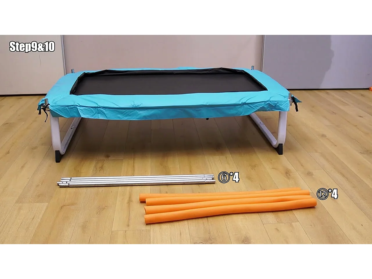 3 en 1 Trampoline Extérieur Enfants Rectangulaire (190x124cm) avec Balançoire & Barre Horizontale, Trampoline de Jardin avec Filet de Sécurité, Charge Max 110kg pour Garçon et Fille