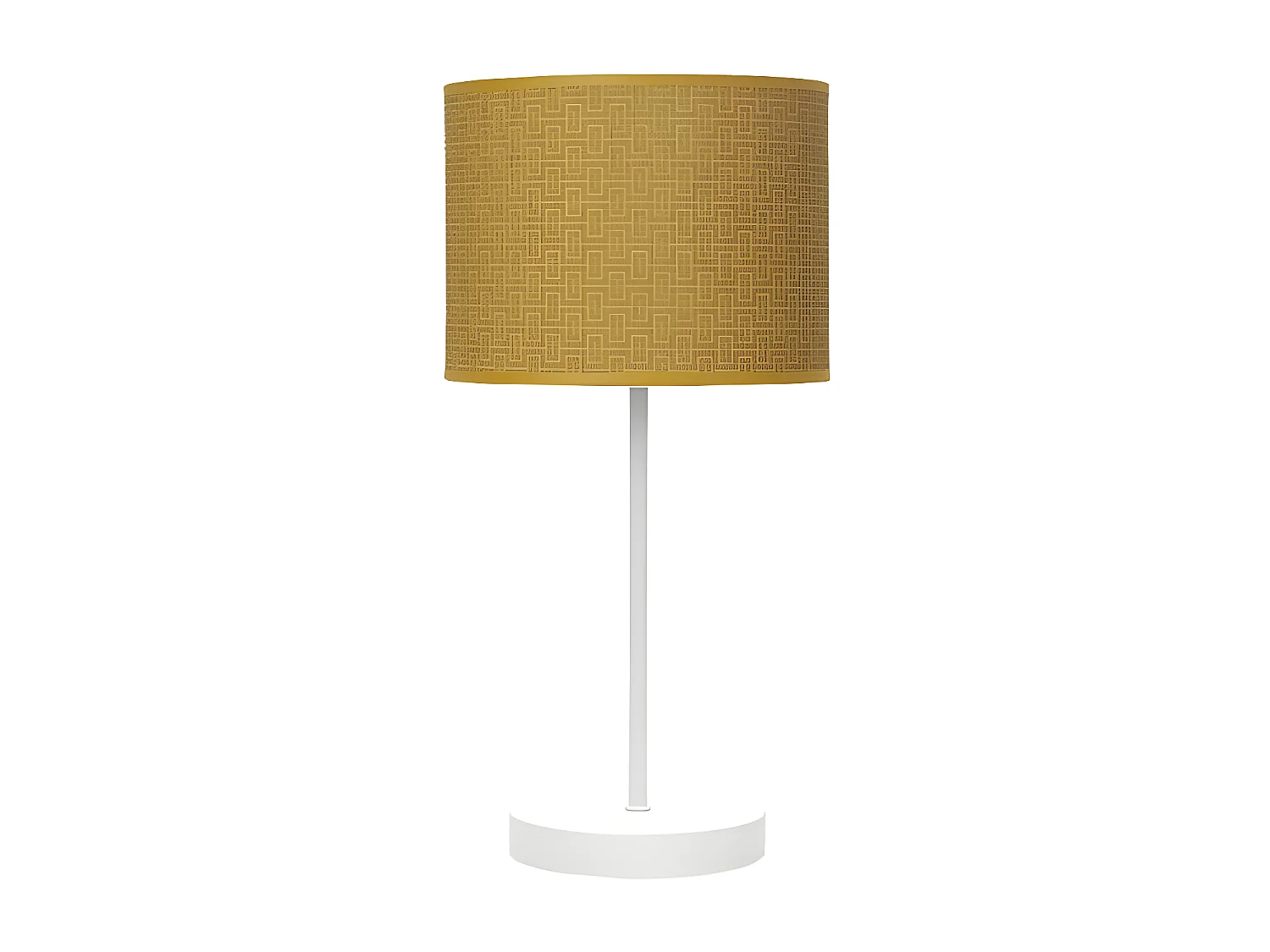 Lampara Sobremesa Modelo Moda Blanca Con Pantalla