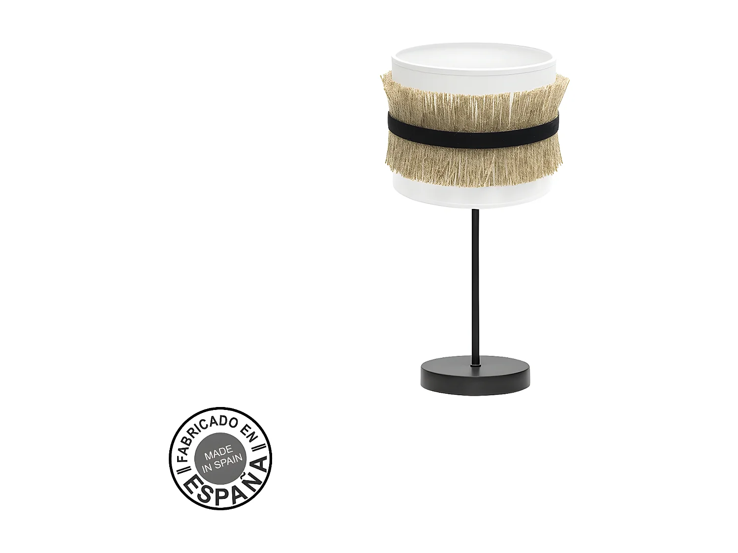 Sobremesa Modelo Angola Negro Con Pantalla Yute