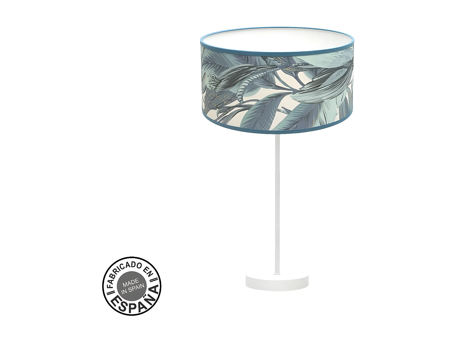 Sobremesa Grande Modelo Argel Azul Con  Pantalla Hojas