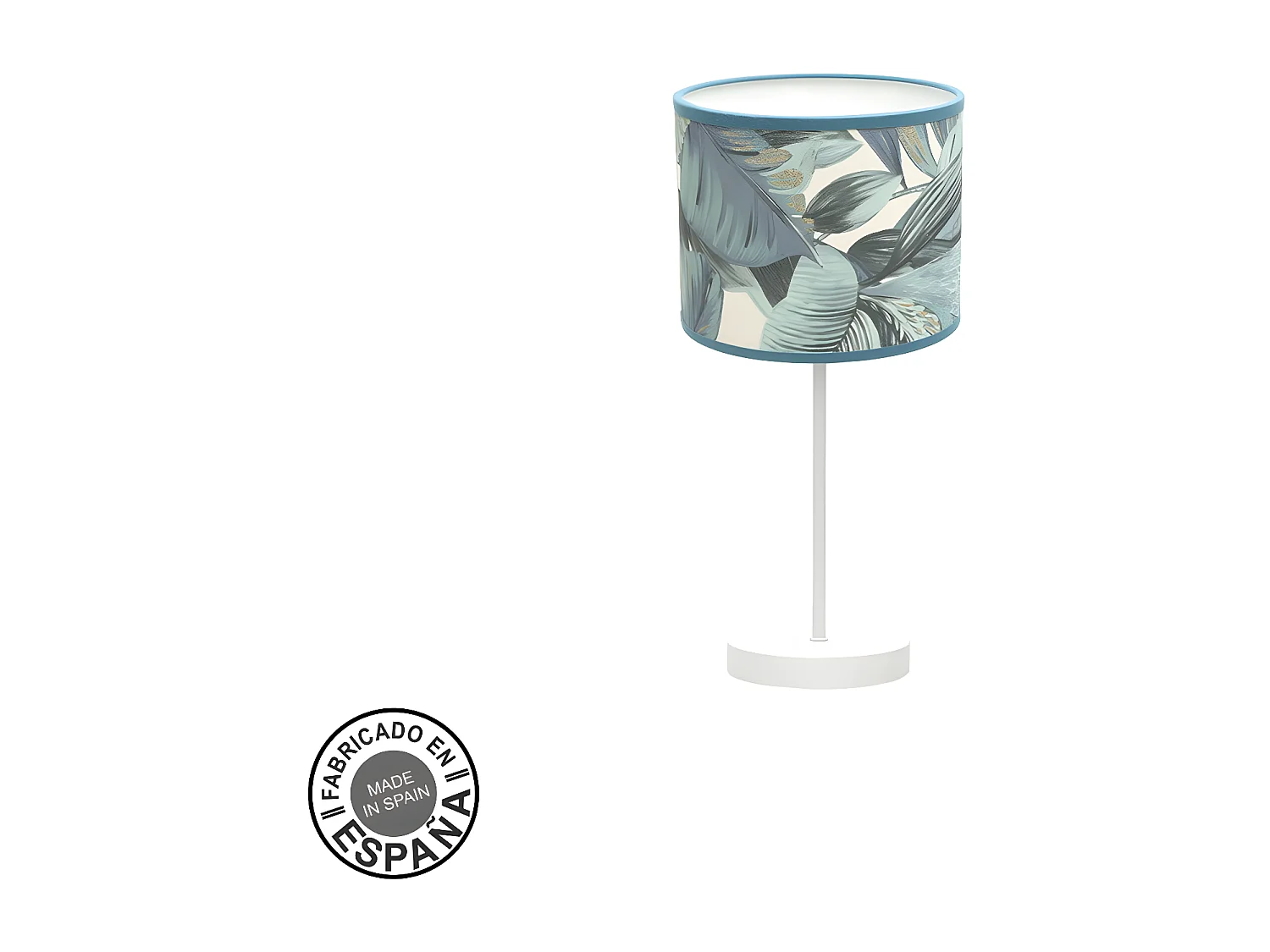 Sobremesa Modelo Argel Blanca Con Pantalla Hojas