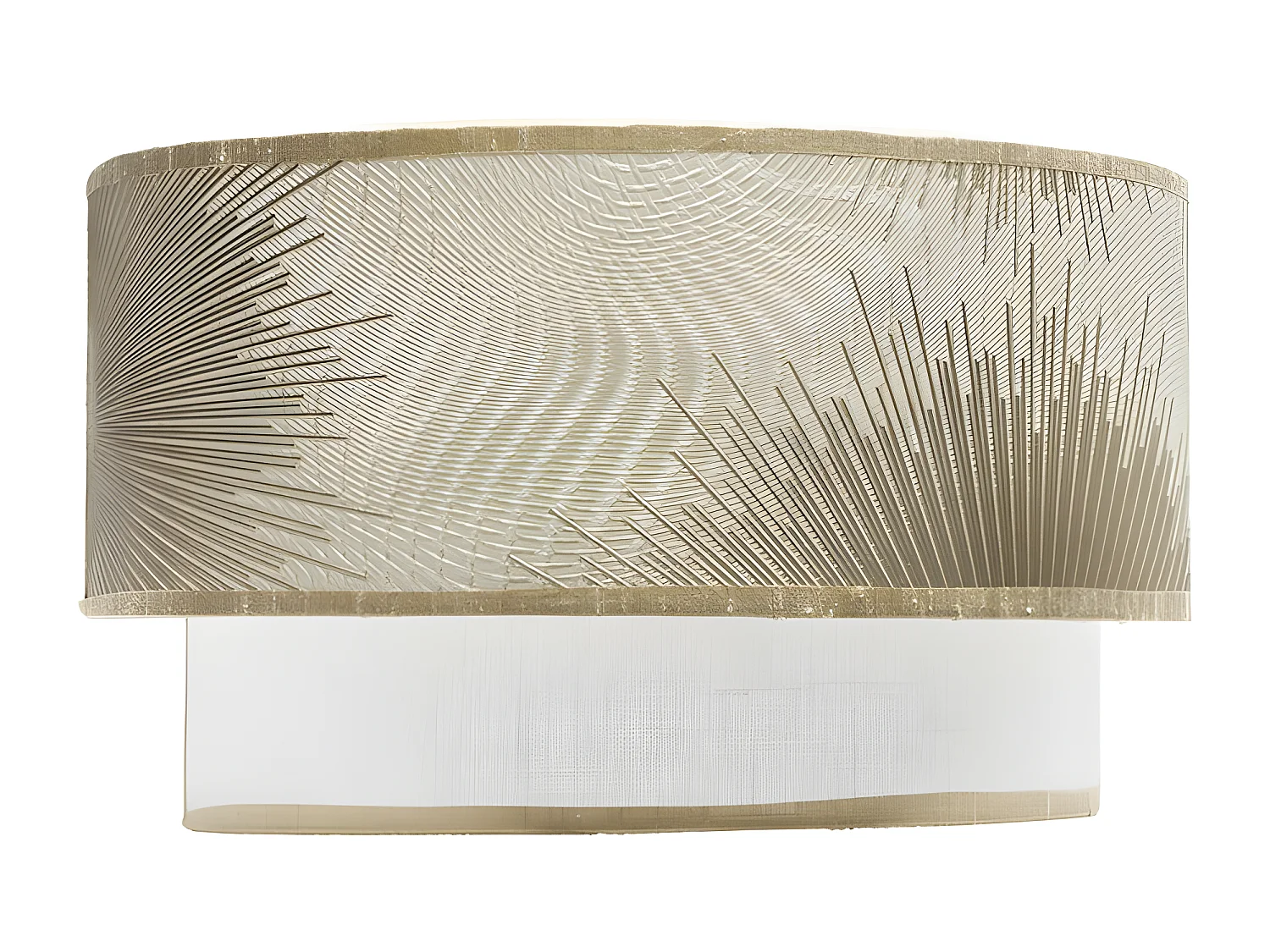 Aplique Modelo Nepal Dorado Con Doble Pantalla