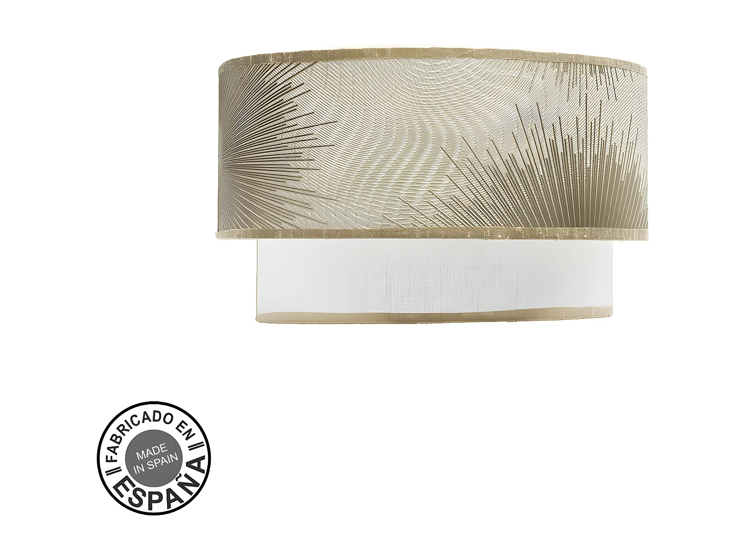 Aplique Modelo Nepal Dorado Con Doble Pantalla